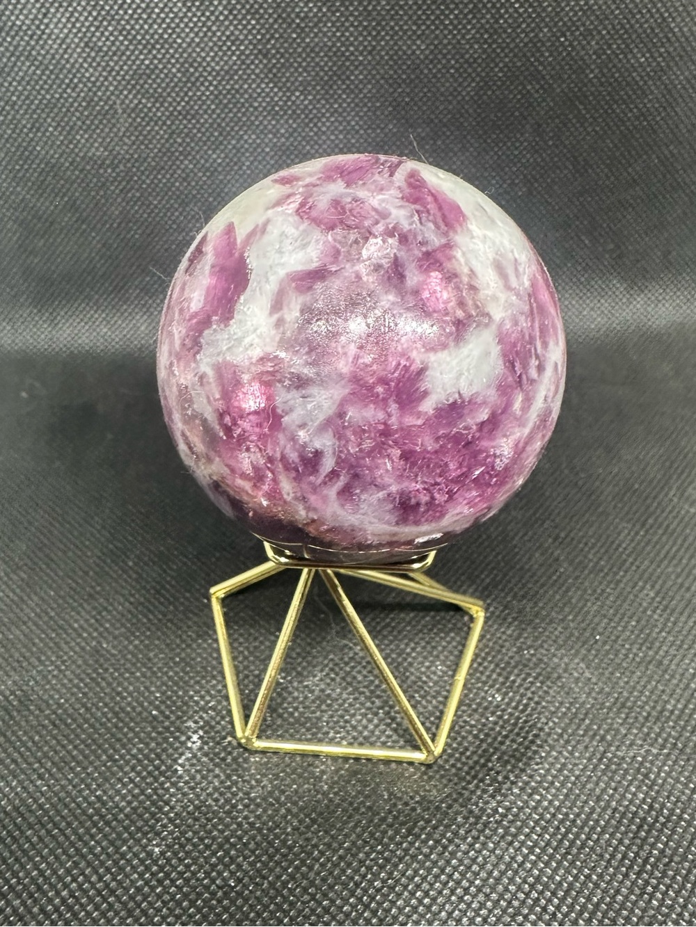 Lepidolite purple mica sphere